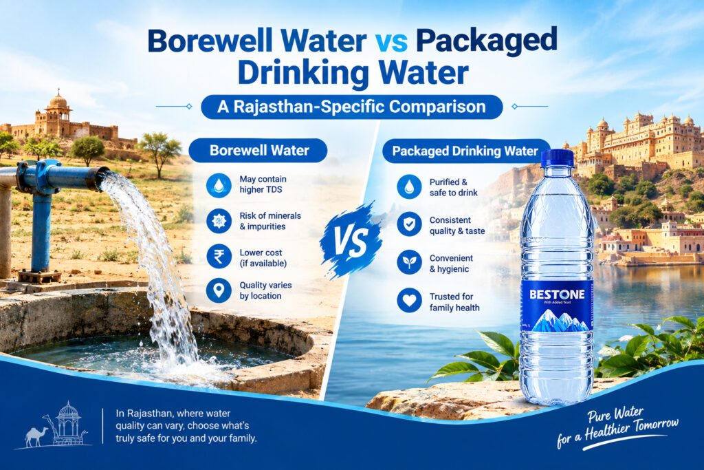 Borewell Water vs Packaged Drinking Water: A Rajasthan-Specific Comparison